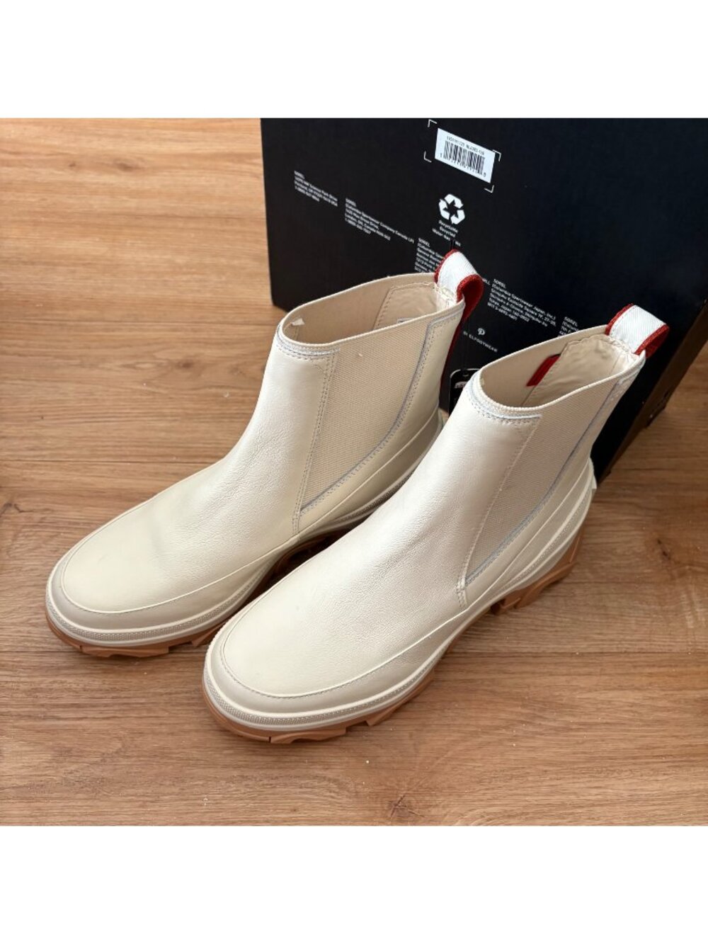 Sorel Brex Chelsea WP Ankle Boots Natural Sea Salt Beige NIB Women’s Size 9
